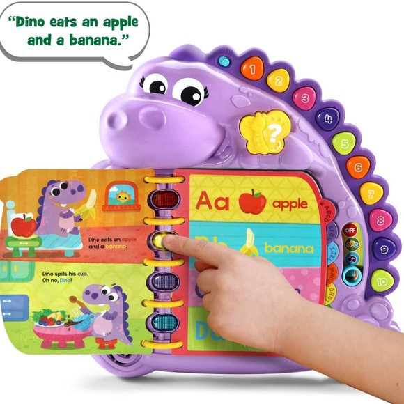 LeapFrog Dino's Delightful Day Alphabet Book New! - Picture 4 of 15